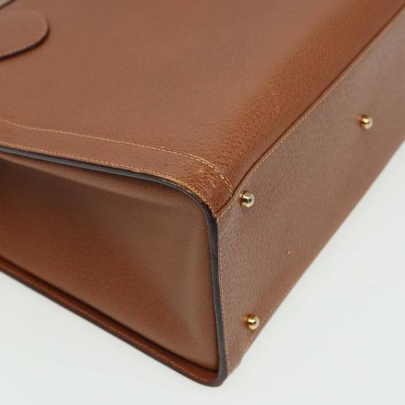 GUCCI Bamboo Hand Bag Leather Brown 002 1186 0260 Auth 81198 - Picture 8 of 16